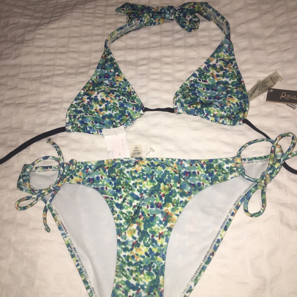 🆕 New with Tags - Raisins- Floral Watercolour Print Floral Bikini